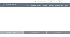 Desktop Screenshot of clearblade.com